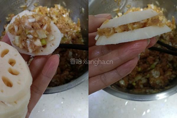 炸藕盒的做法图解6