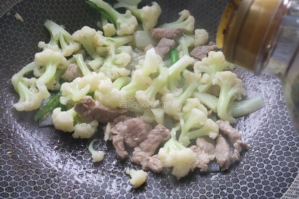 花菜炒肉的做法图解7