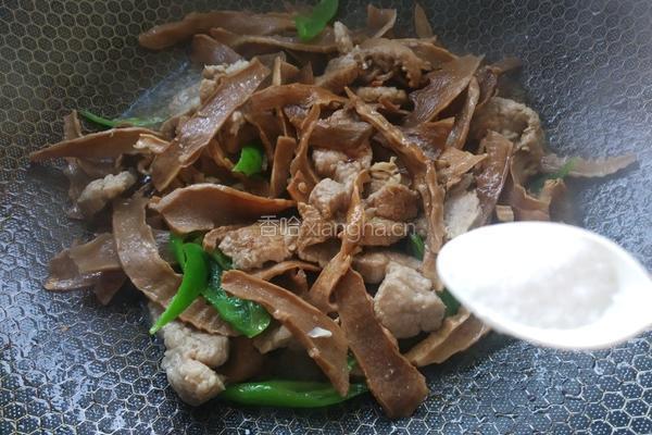 笋干炒肉片的做法图解7