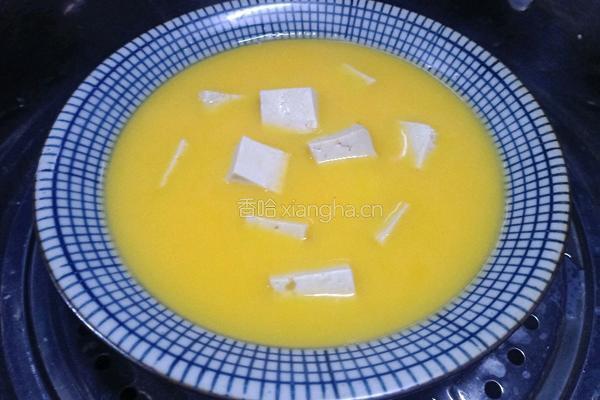 鸡蛋蒸豆腐的做法图解8