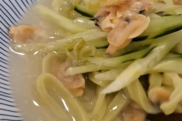 蛤蜊蔬菜面的做法图解6