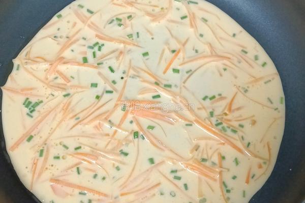 胡萝卜鸡蛋饼的做法图解12