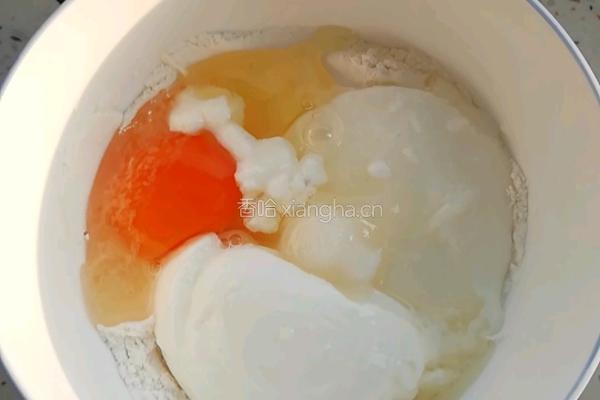 酸奶鸡蛋饼的做法图解2