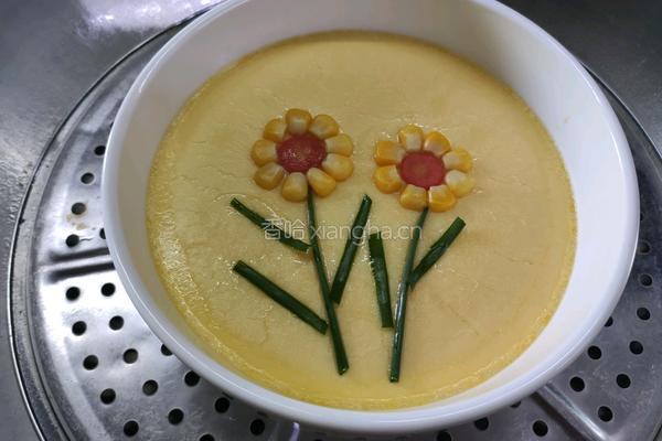 花朵蒸水蛋的做法图解7