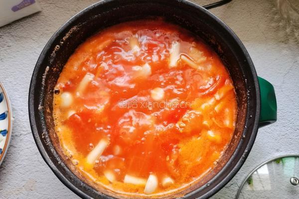西红柿海鲜菇汤的做法图解9