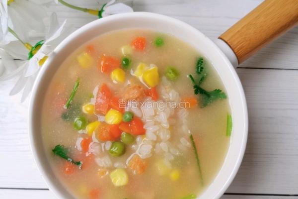 杂蔬鸡肉粥的做法图解11