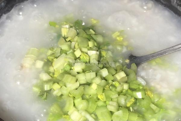 芹菜莲藕瘦肉粥的做法图解9