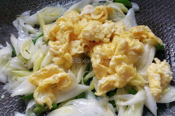 外婆菜大葱炒鸡蛋的做法图解7