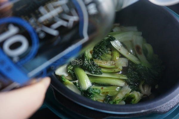杏鲍菇炒乌塌菜的做法图解5