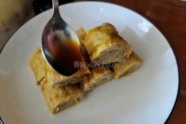 鸡蛋鱼滑卷的做法图解7
