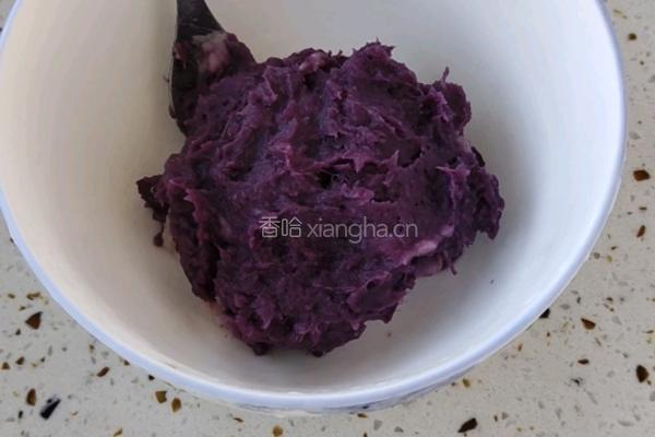 紫薯小方的做法图解1