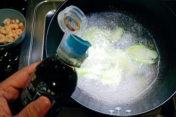 菜杆虾仁鸡蛋汤的做法图解5