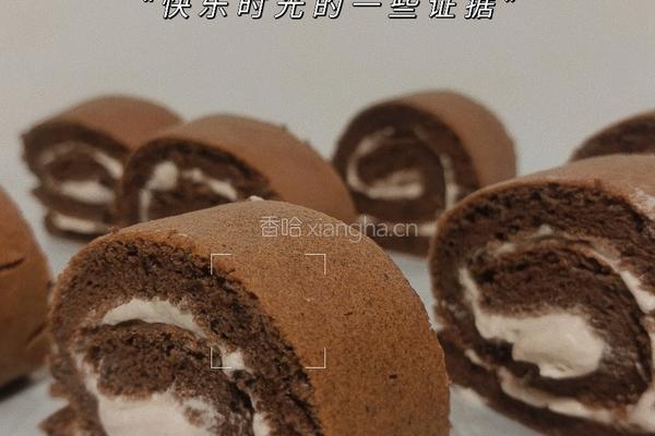 巧克力奶油蛋糕卷的做法图解12