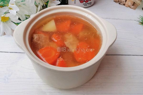 胡萝卜山药瘦肉汤