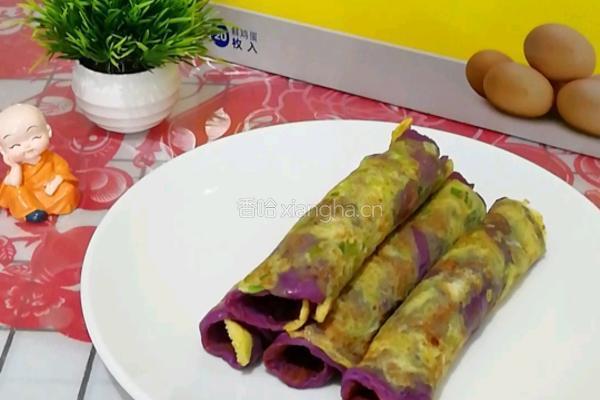 紫薯鸡蛋饼的做法图解13