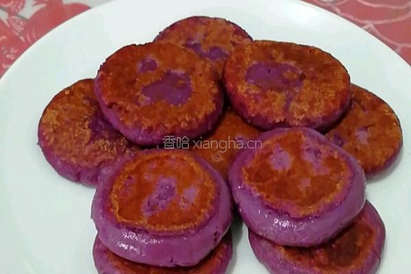 紫薯豆沙饼