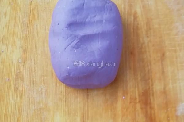 紫薯豆沙饼的做法图解3