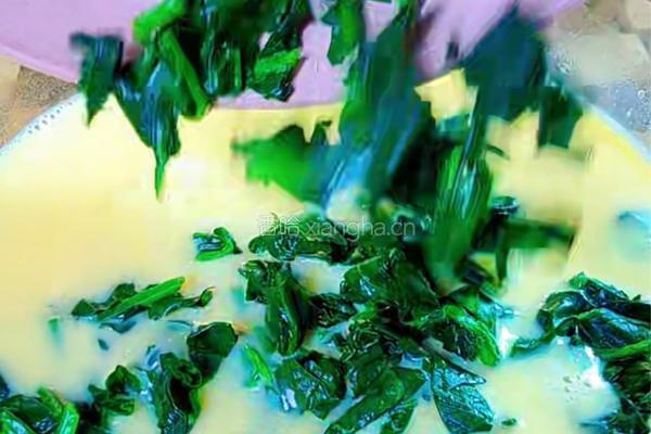 菠菜蒸蛋的做法图解5