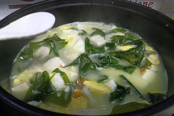 裙带菜豆腐汤的做法图解9