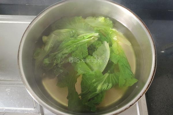 白灼生菜的做法图解4