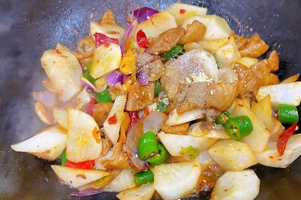 家庭版肥肠萝卜干锅(1-2人份)的做法图解6