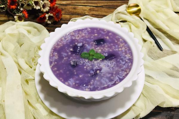 紫薯双米粥