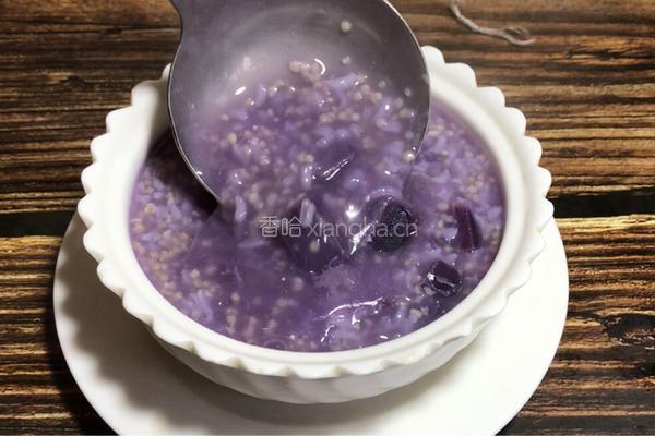 紫薯双米粥的做法图解9