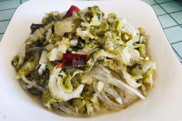 酸菜炒粉条的做法图解10