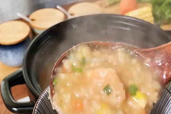 虾仁海鲜粥的做法图解8