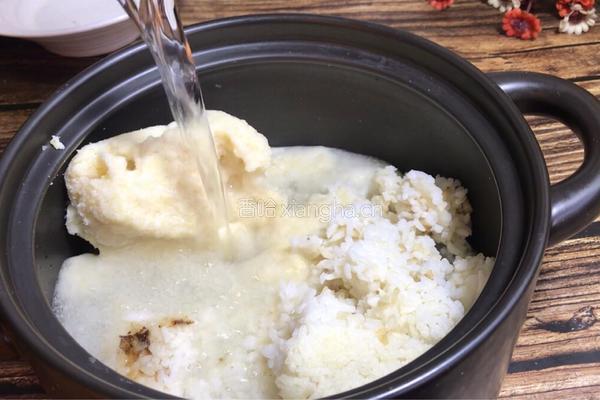豆渣汤饭的做法图解2