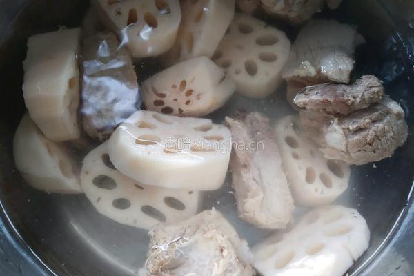 莲藕排骨汤的做法图解4