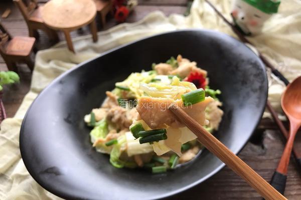 白菜炒肉的做法图解8
