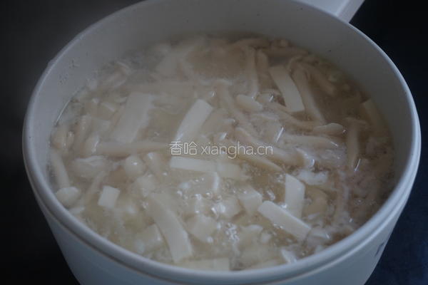 椒香白玉豆腐羹的做法图解6
