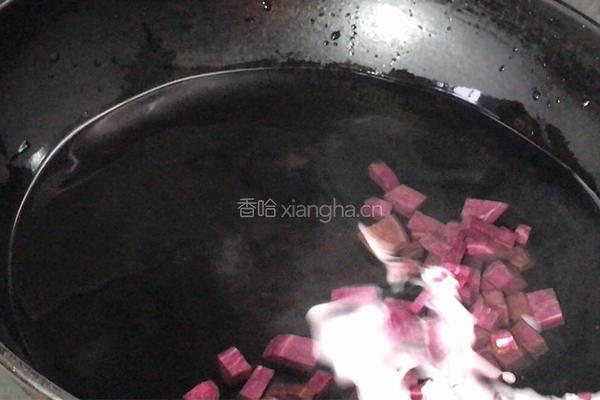 紫薯荷包蛋汤面的做法图解3