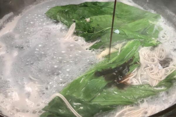 紫薯荷包蛋汤面的做法图解7