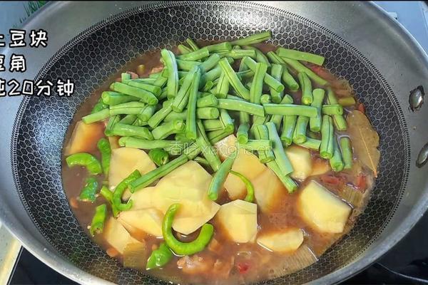 红烧肉炖豆角土豆的做法图解5
