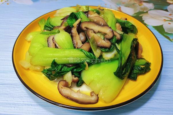 香菇油菜的做法图解11