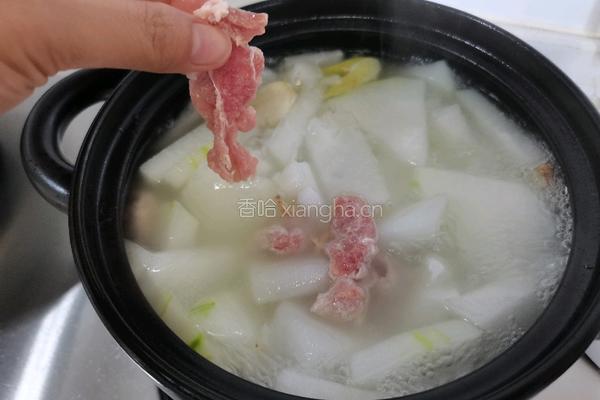 滑肉冬瓜汤的做法图解6