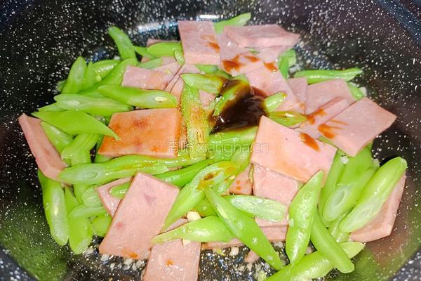 火腿炒四季豆的做法图解6