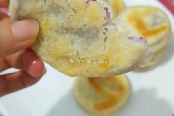 紫薯糯米饼的做法图解8