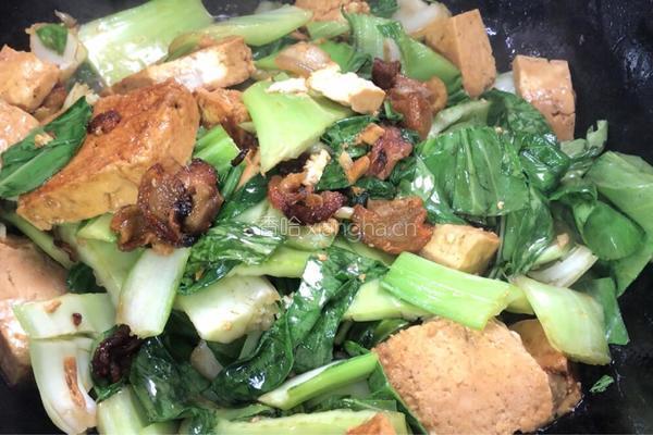 小白菜烧豆腐的做法图解8