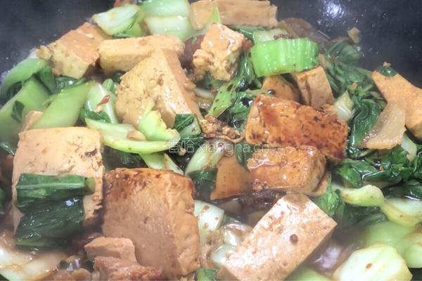小白菜烧豆腐的做法图解9
