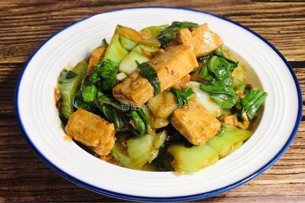 小白菜烧豆腐的做法图解11