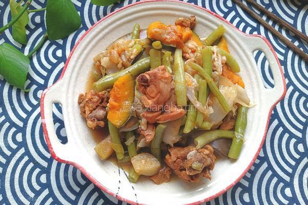 鸡肉烩菜的做法图解1