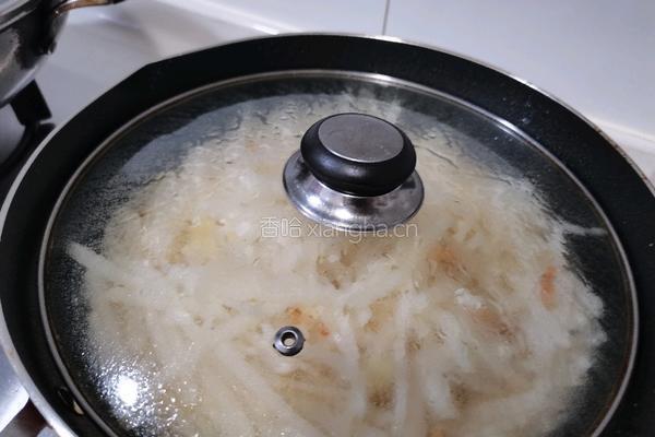 虾干炒萝卜丝的做法图解8