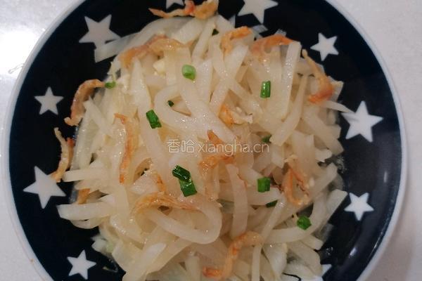 虾干炒萝卜丝的做法图解10