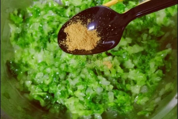 小白菜玉米面包子的做法图解10