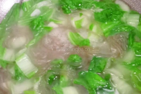 白菜山药粉丝汤的做法图解15
