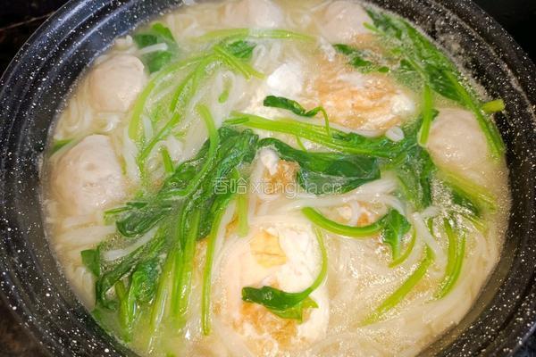 菠菜肉丸鸡蛋面的做法图解7