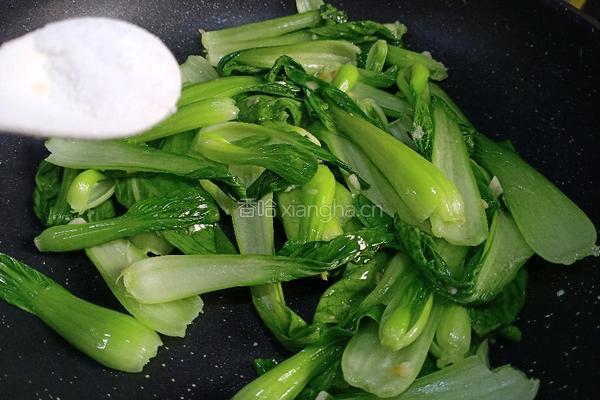 菜心炒鸡蛋的做法图解9